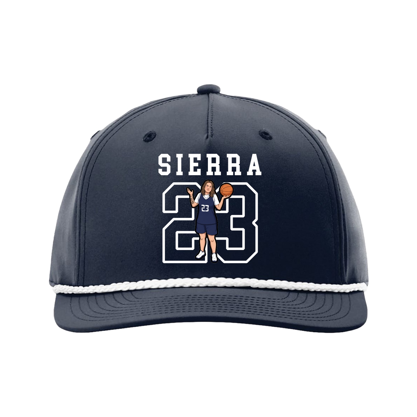 Five-Panel Classic Rope Cap — Shirsey in Navy