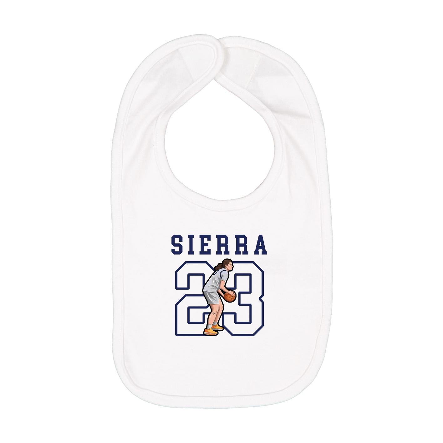 Infant Bib — Shirsey in White