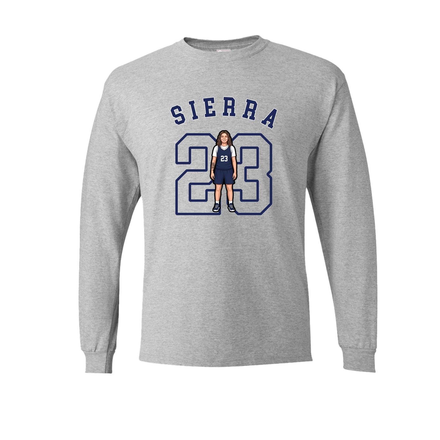 Long Sleeve Tee — Shirsey Arch in Grey