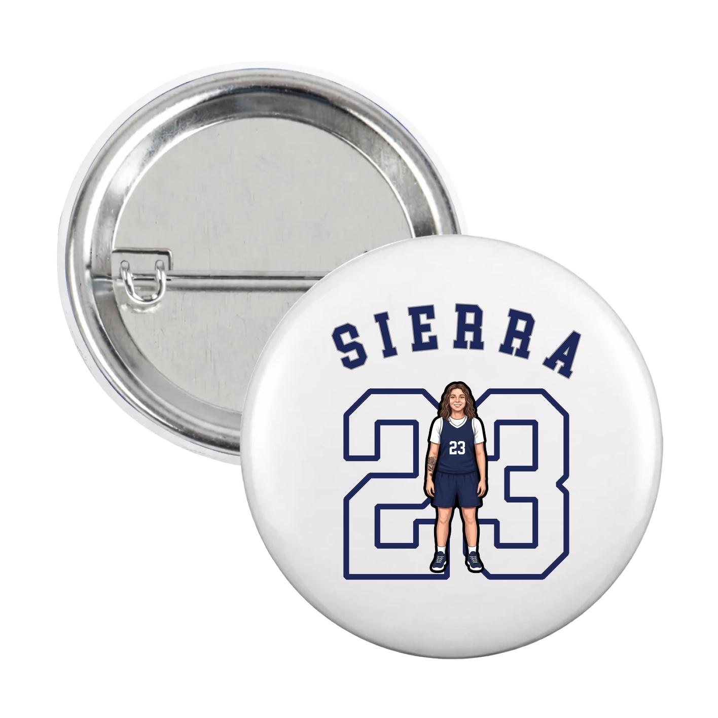 Game Day Button — Shirsey Arch in White