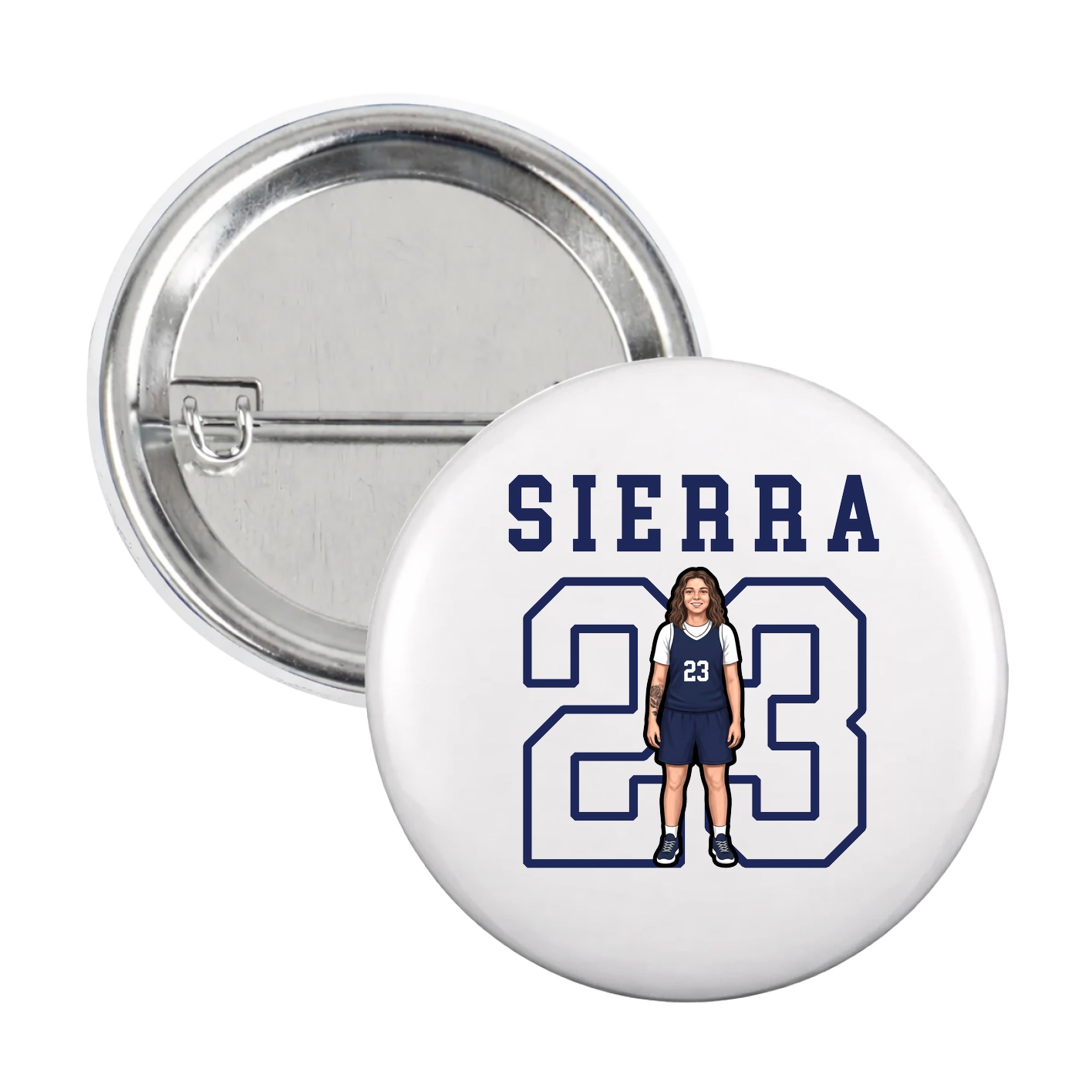 Game Day Button — Shirsey in White