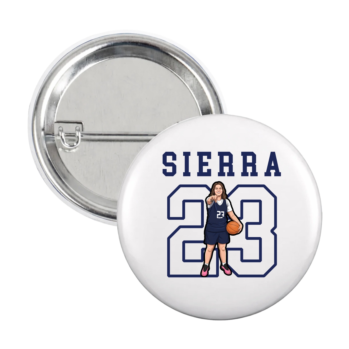 Game Day Button — Shirsey in White