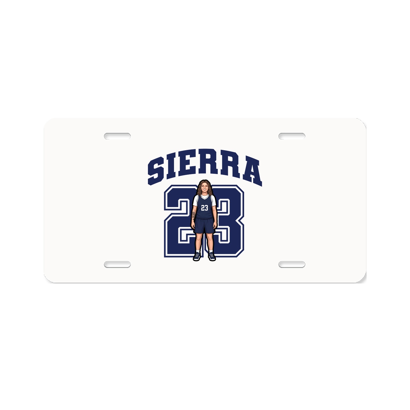 License Plate — Number in Classic