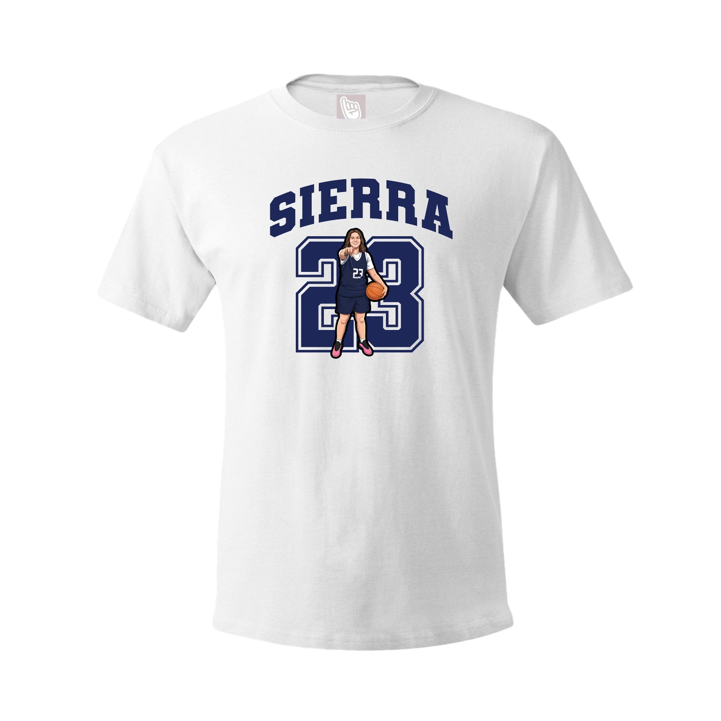 Tee — Number in White