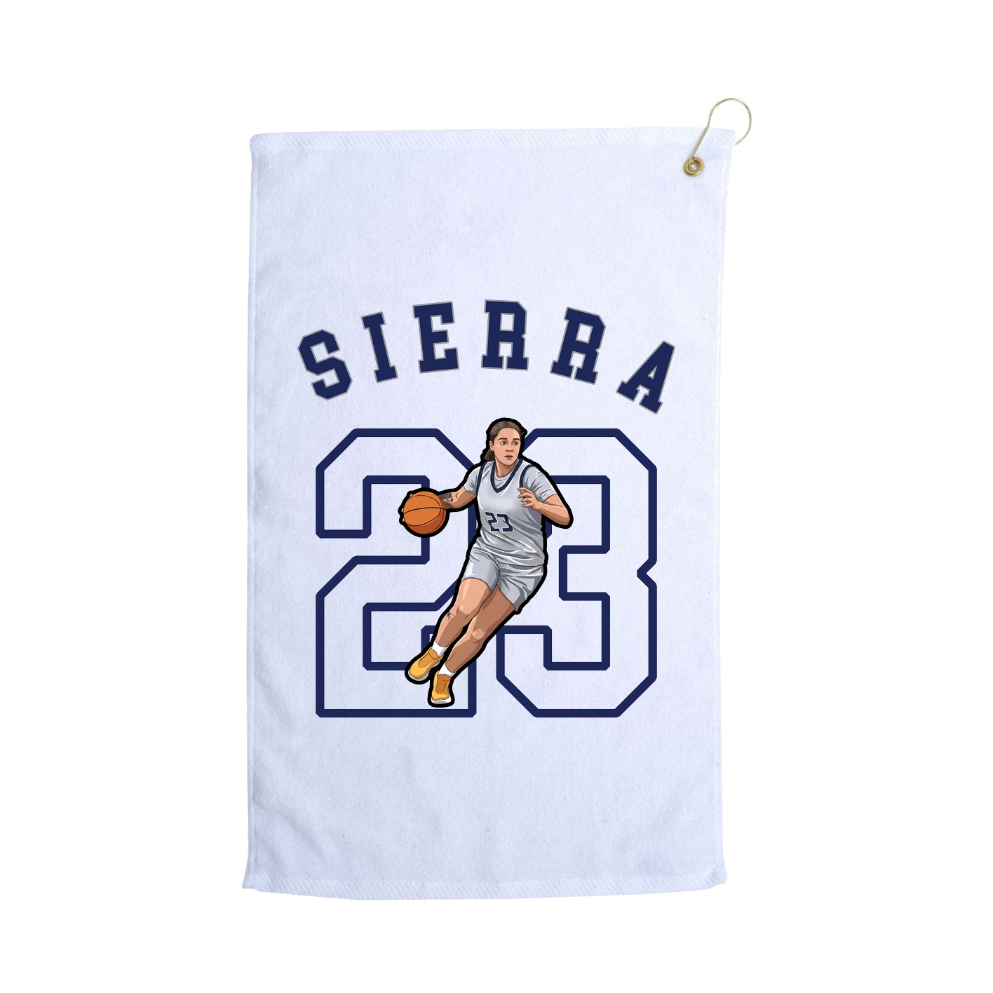 Golf Towel — Shirsey Arch in White