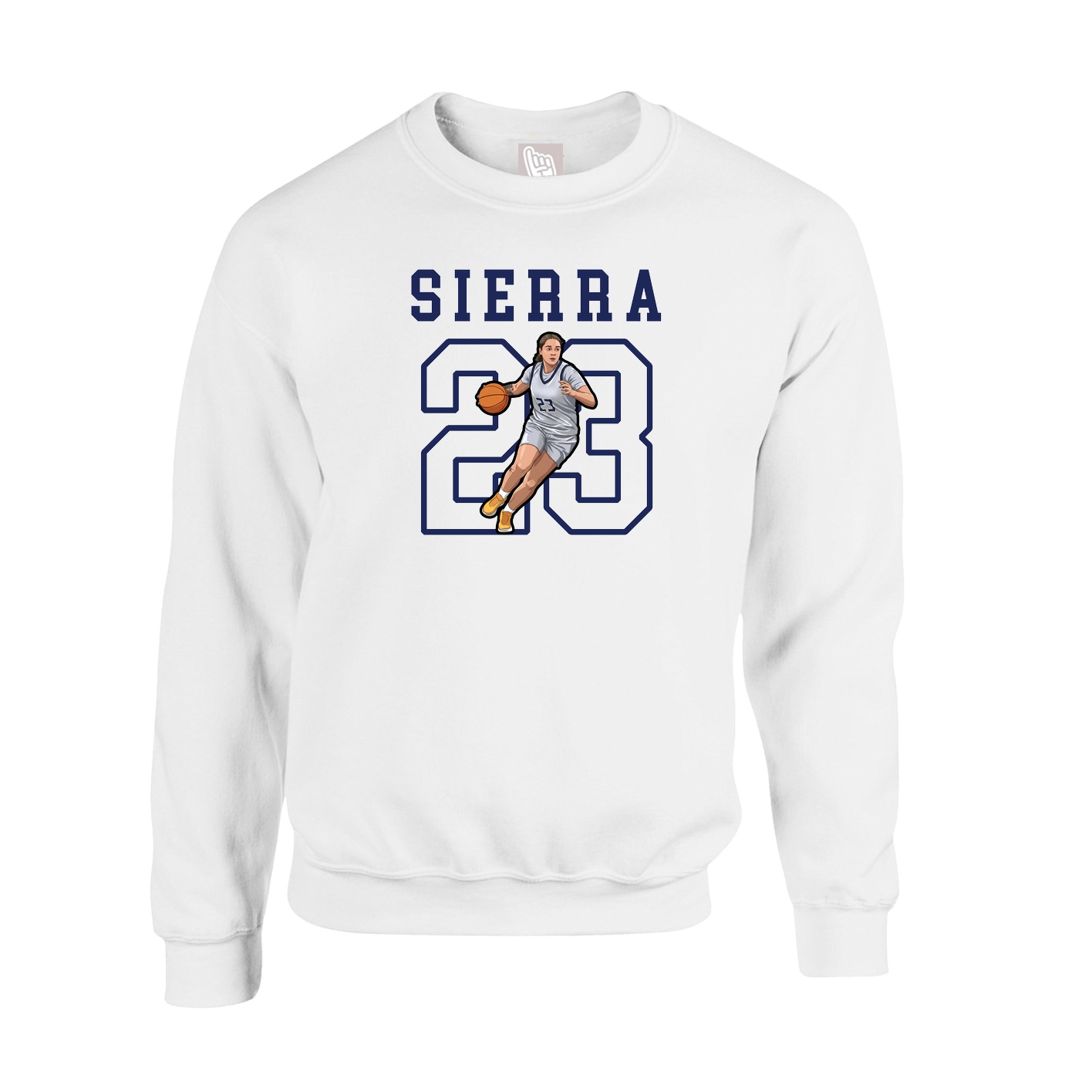 Fleece Crew — Shirsey in White