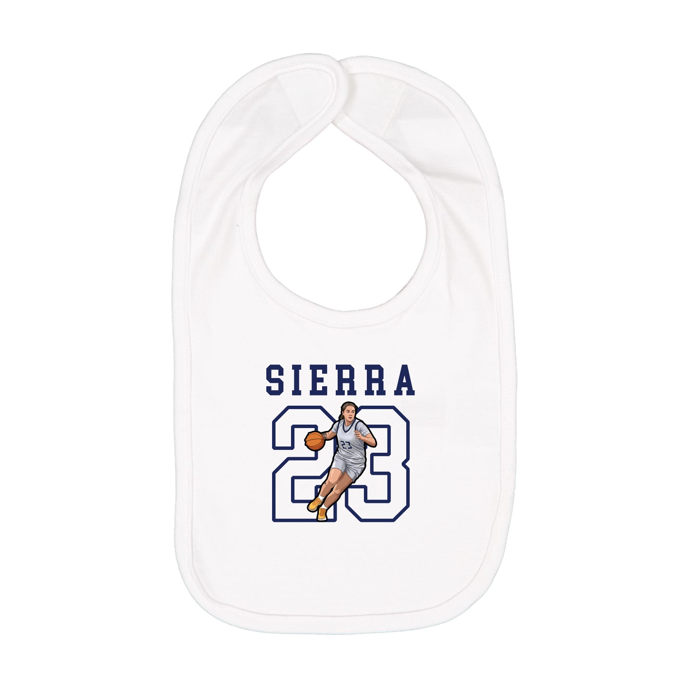 Infant Bib — Shirsey in White