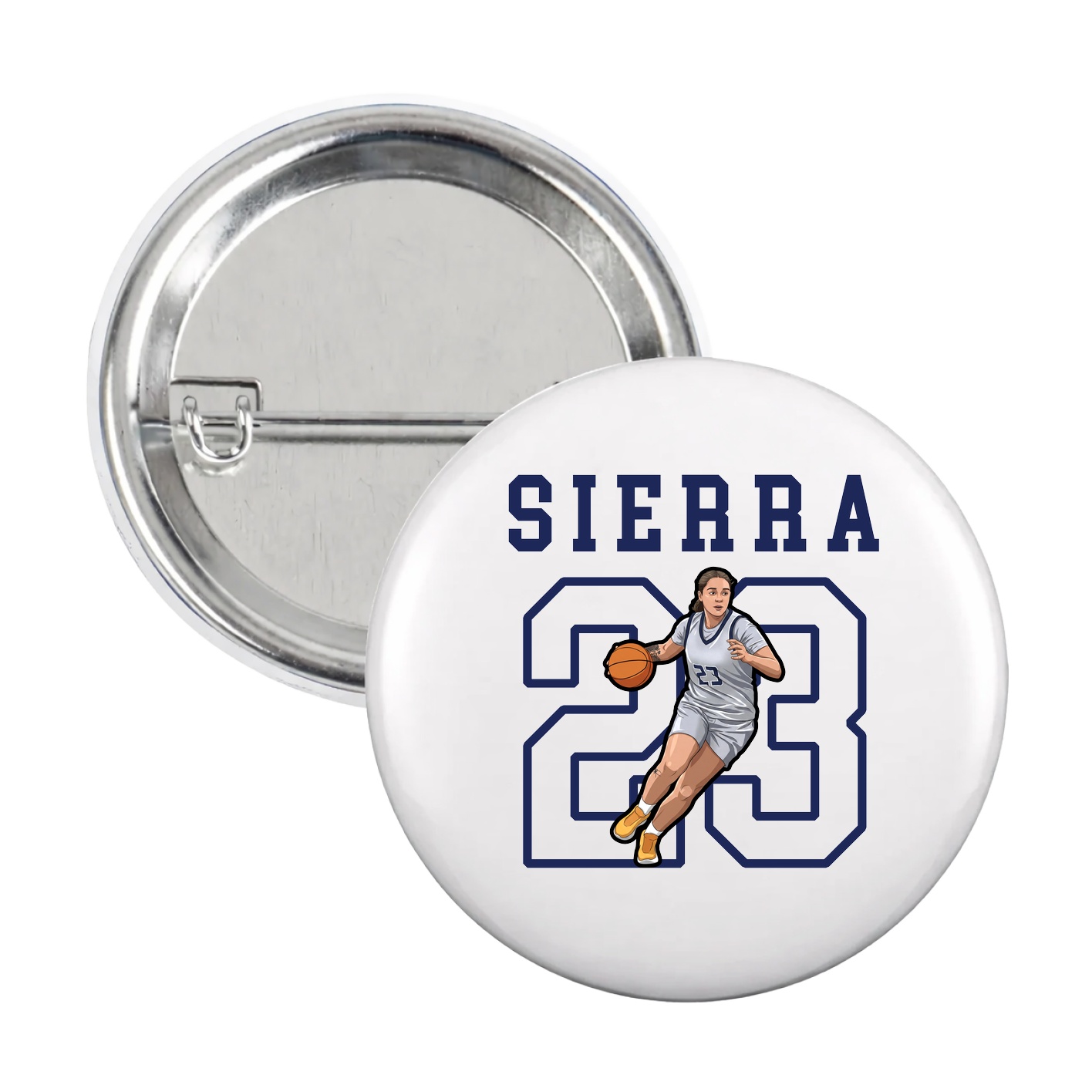 Game Day Button — Shirsey in White