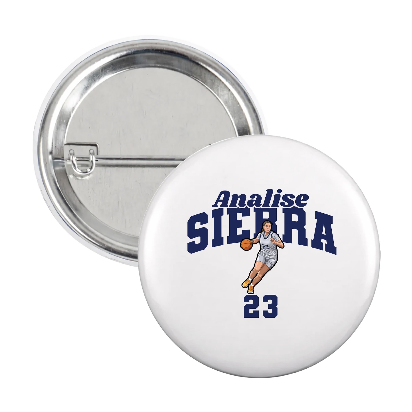 Game Day Button — Signature Arch in White