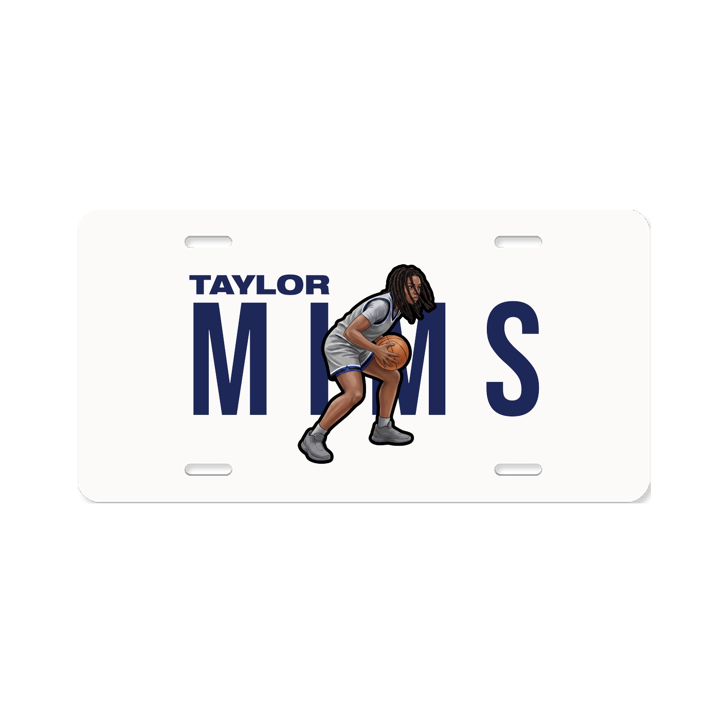 License Plate — Player Name in Classic