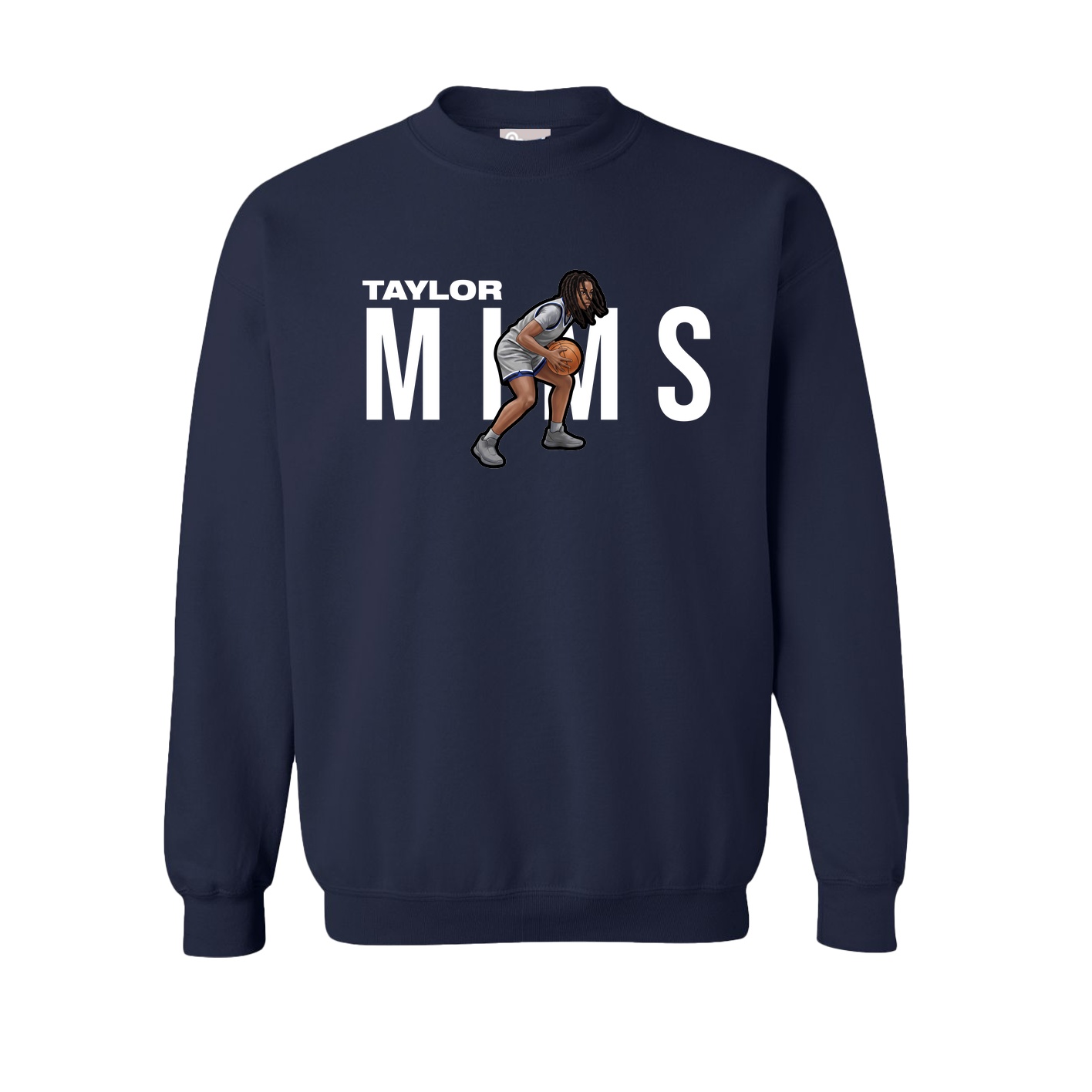 Fleece Crew — Player Name in Navy