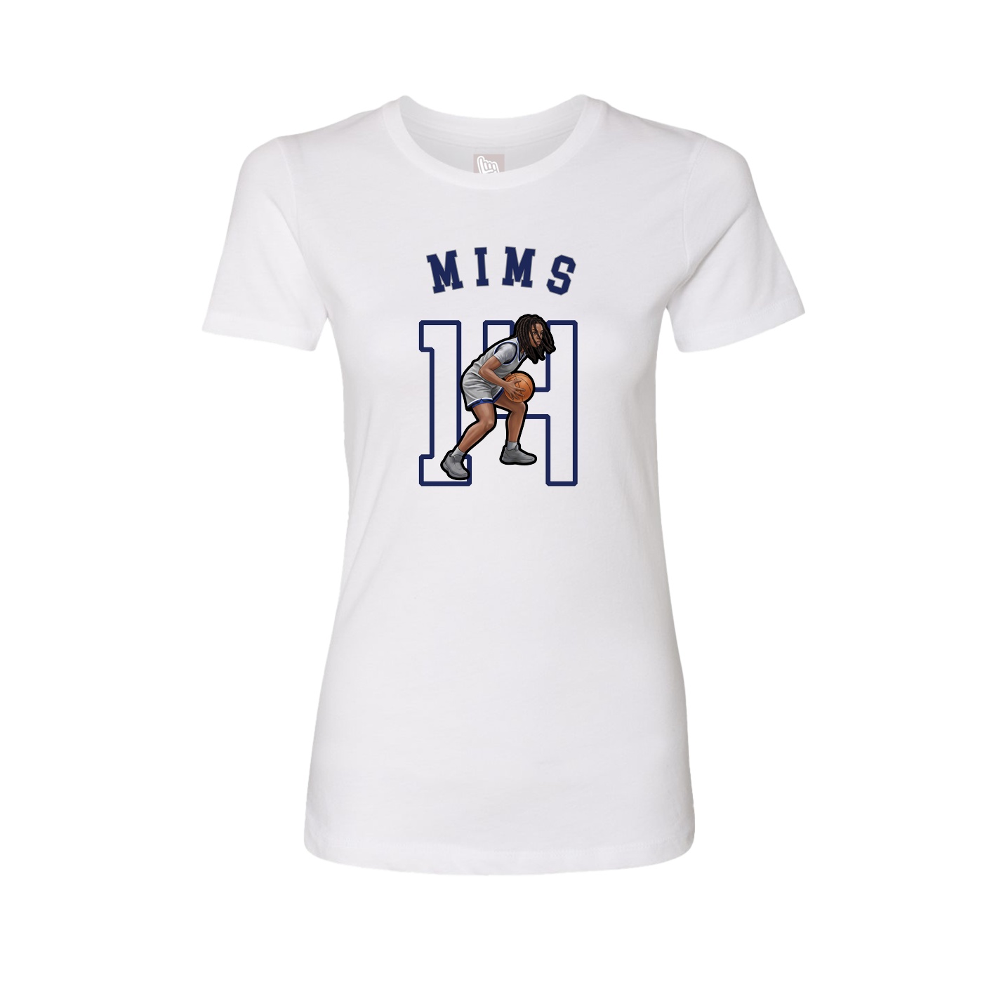Fitted Women's Tee — Shirsey Arch in White
