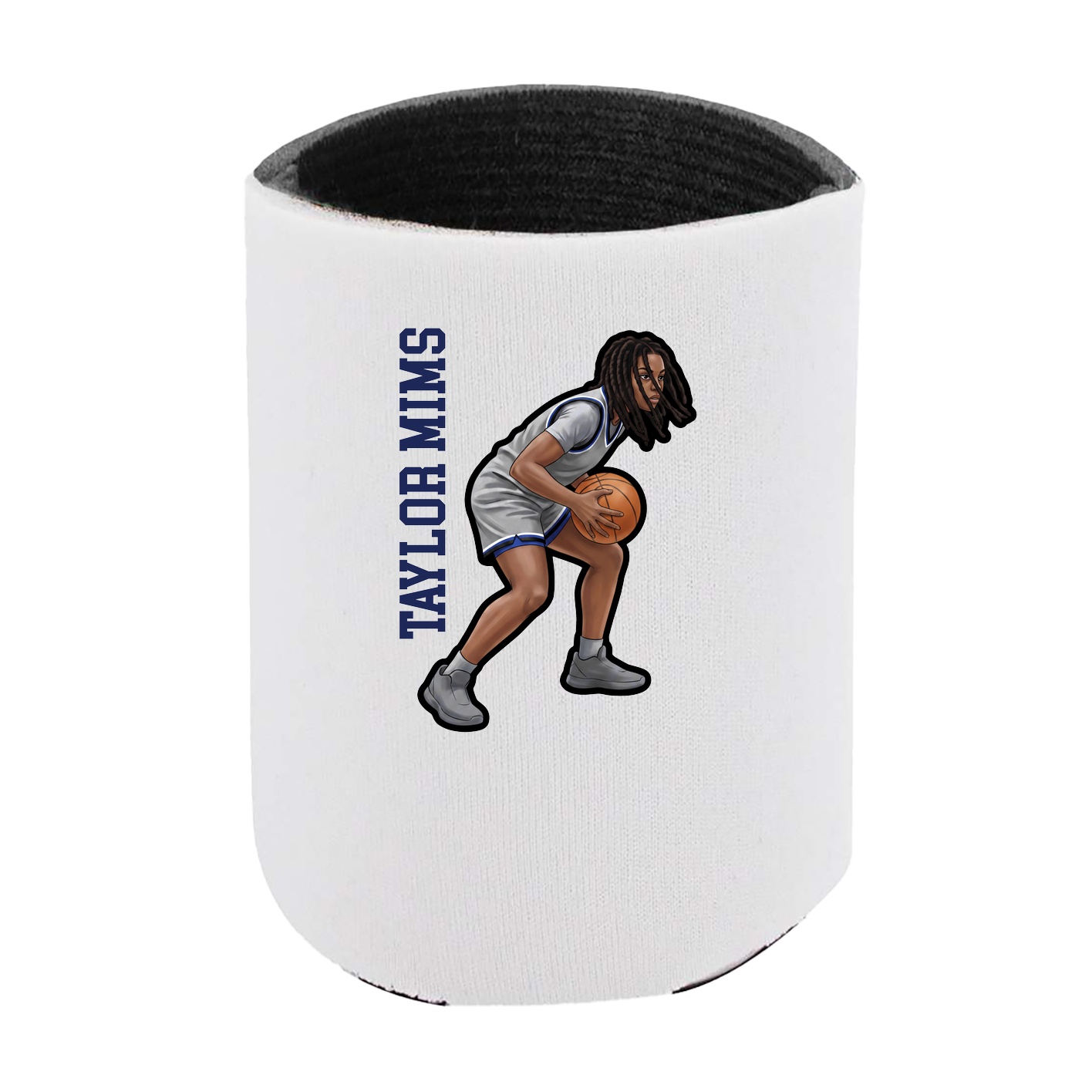 Can Holder — Name Vertical in White