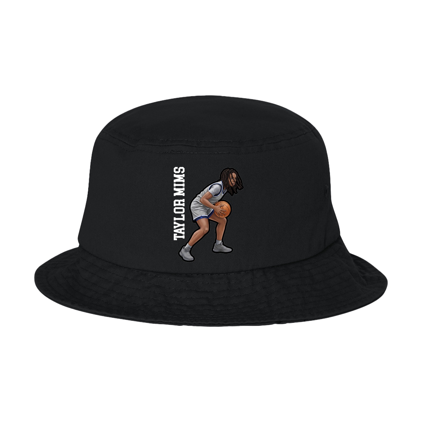 Bucket Cap — Name Vertical in Black