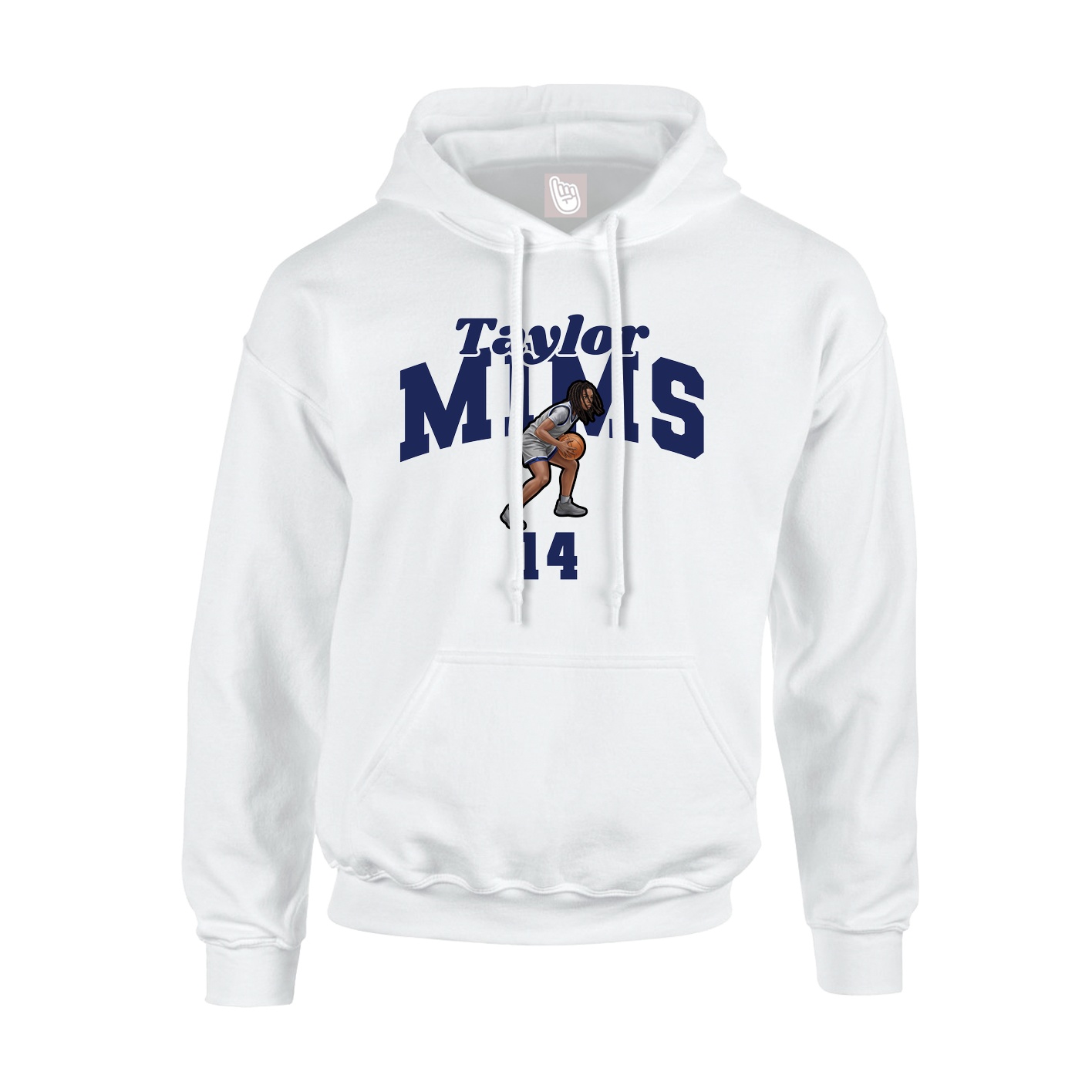 Hoodie — Signature Arch in White