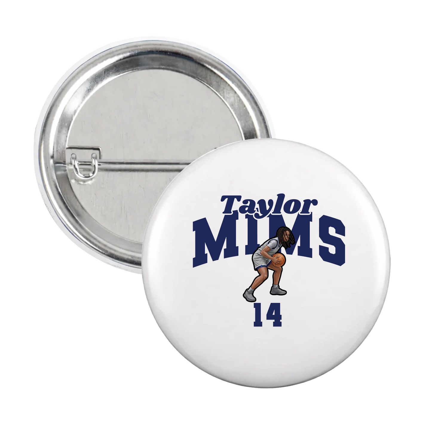 Game Day Button — Signature Arch in White