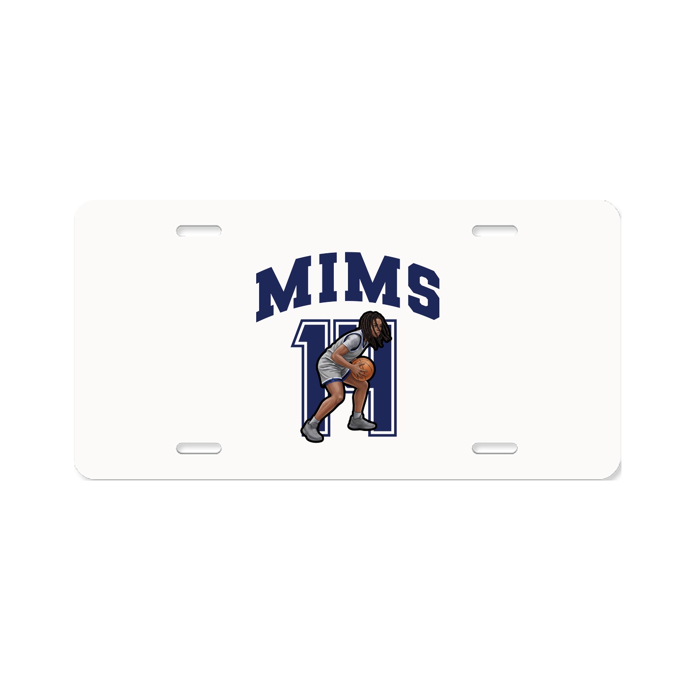 License Plate — Number in Classic