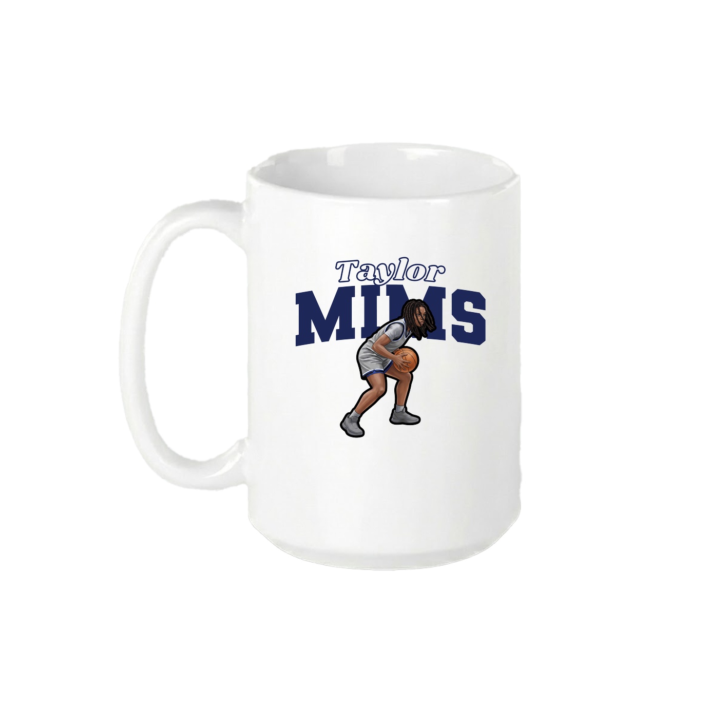 15oz Coffee Mug — Name Arch in White