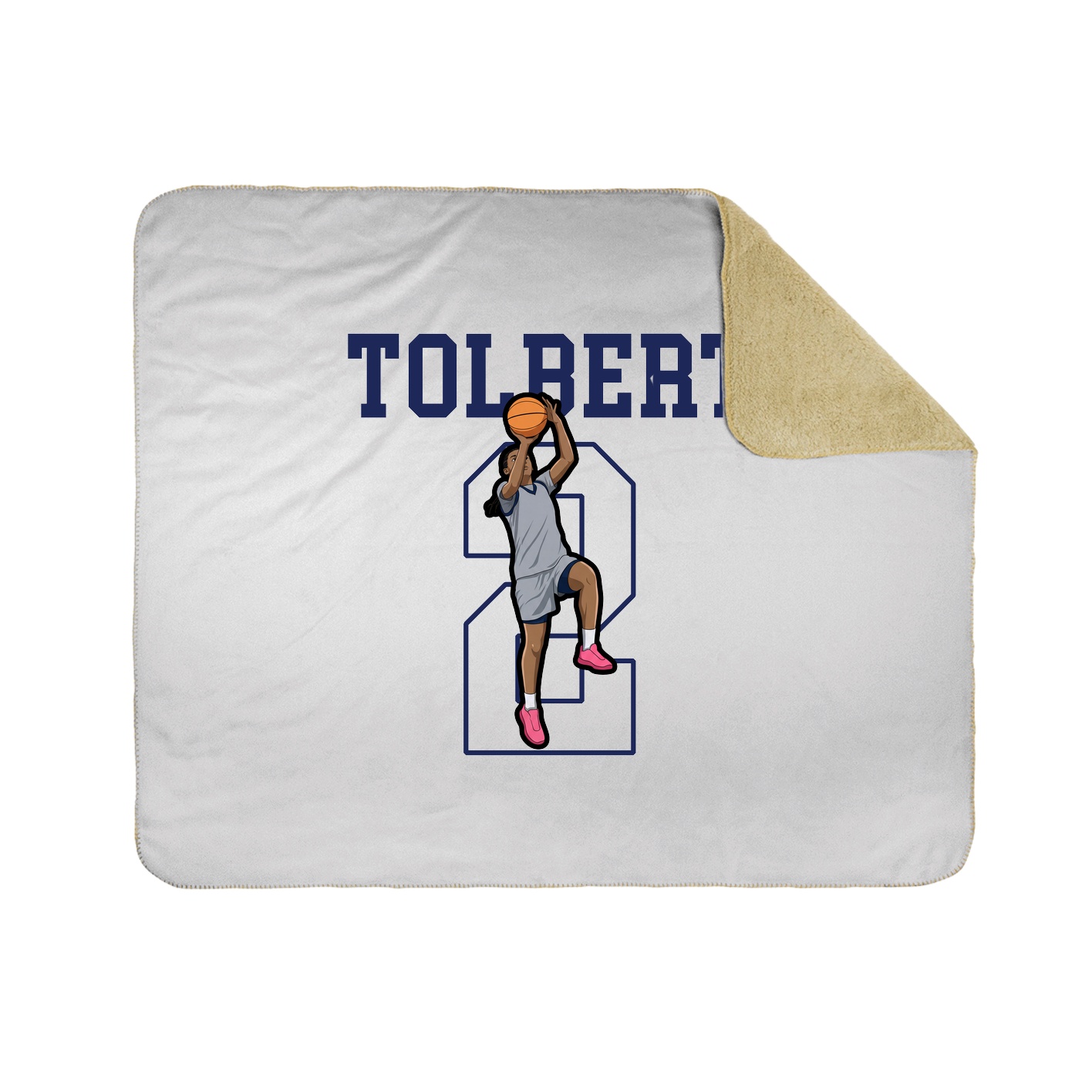 50x60 Sherpa Lined Throw Blanket