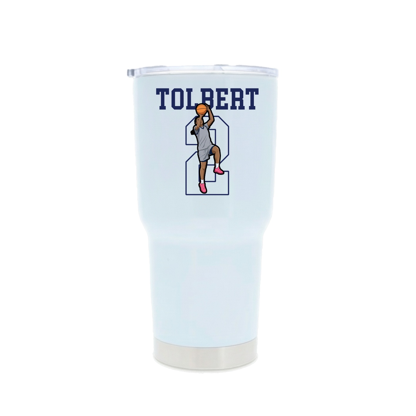 30oz Stainless Steel Tumbler — Shirsey in White