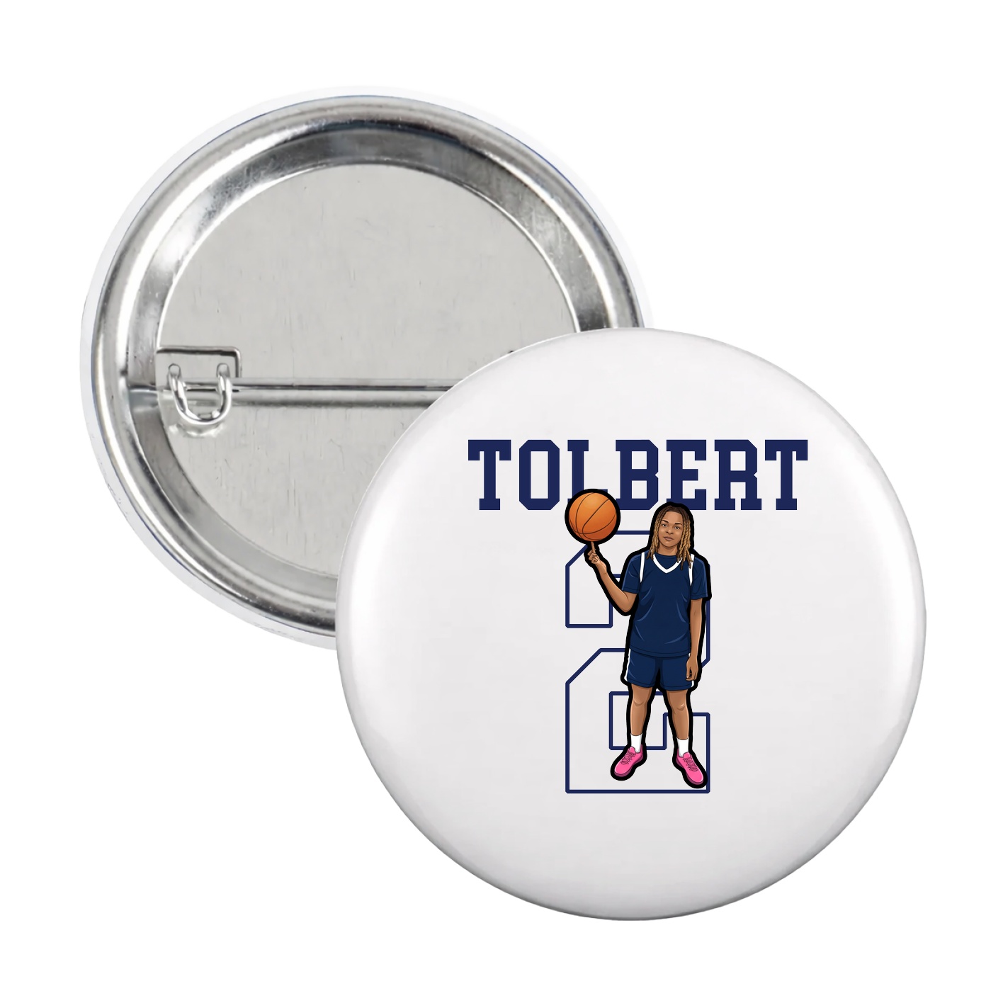 Game Day Button — Shirsey in White