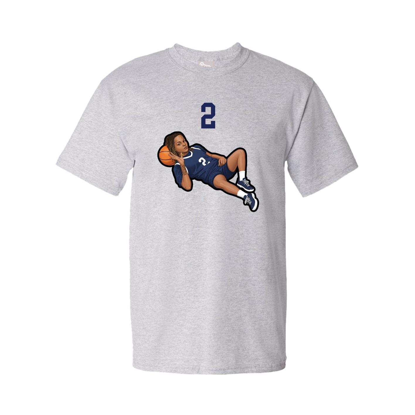 Tee — Number Top in Grey
