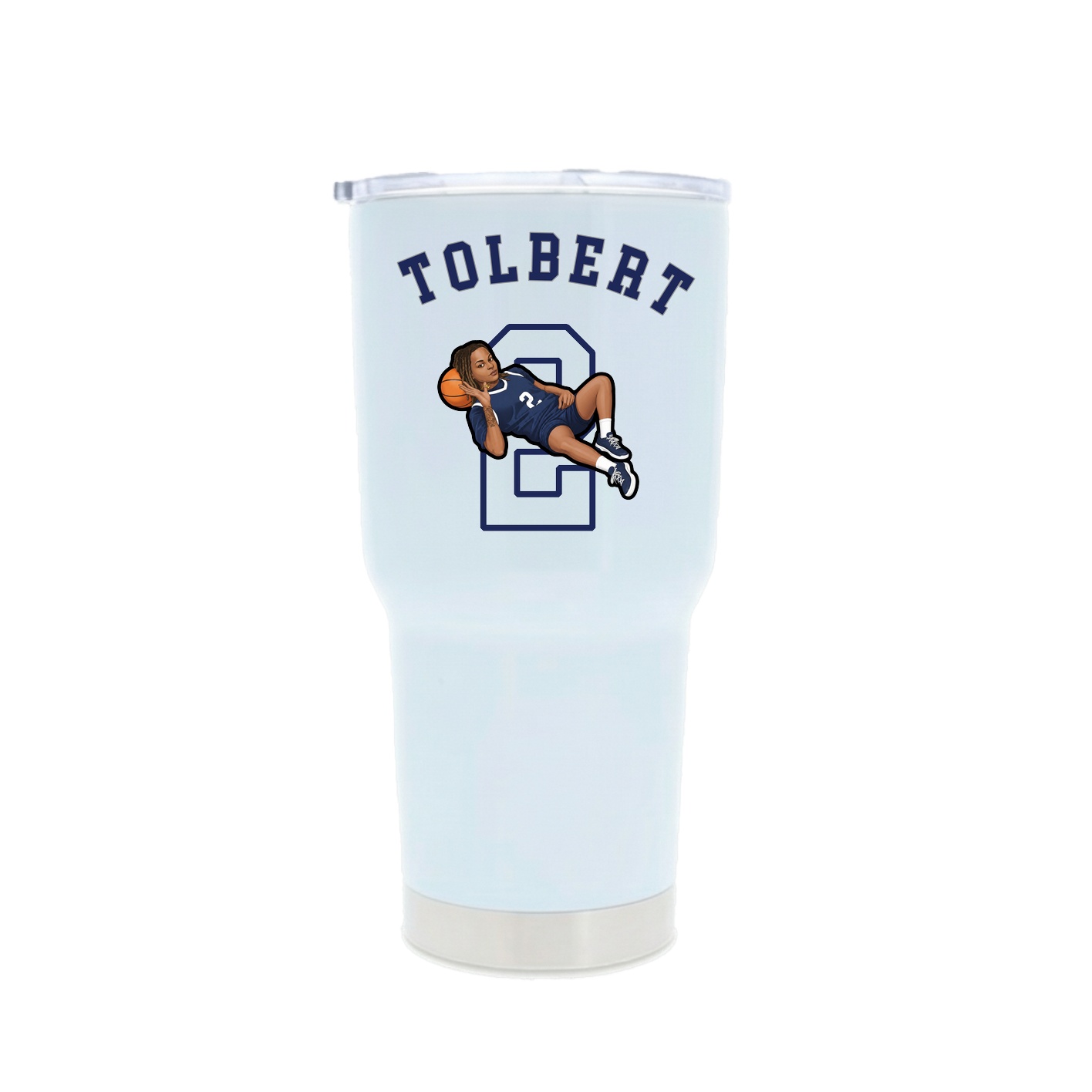 30oz Stainless Steel Tumbler — Shirsey Arch in White