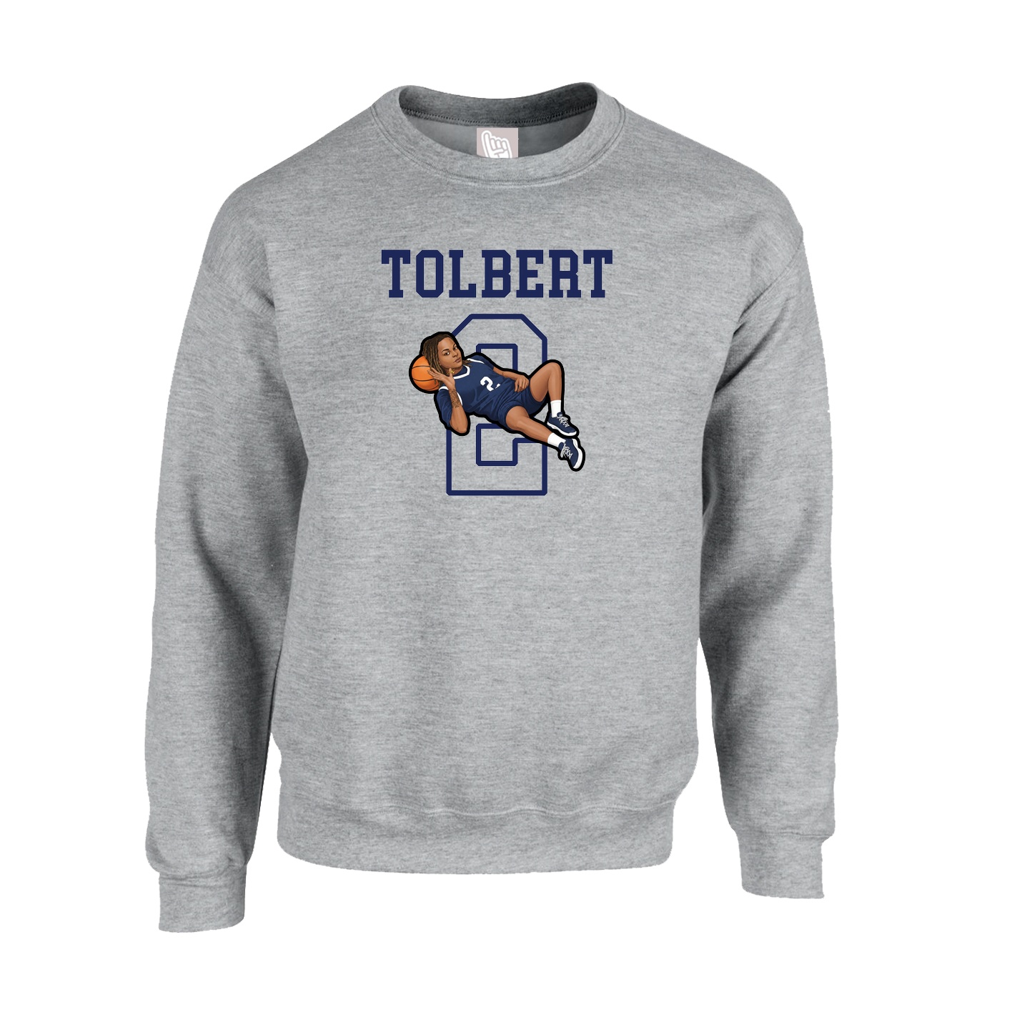Fleece Crew — Shirsey in Grey