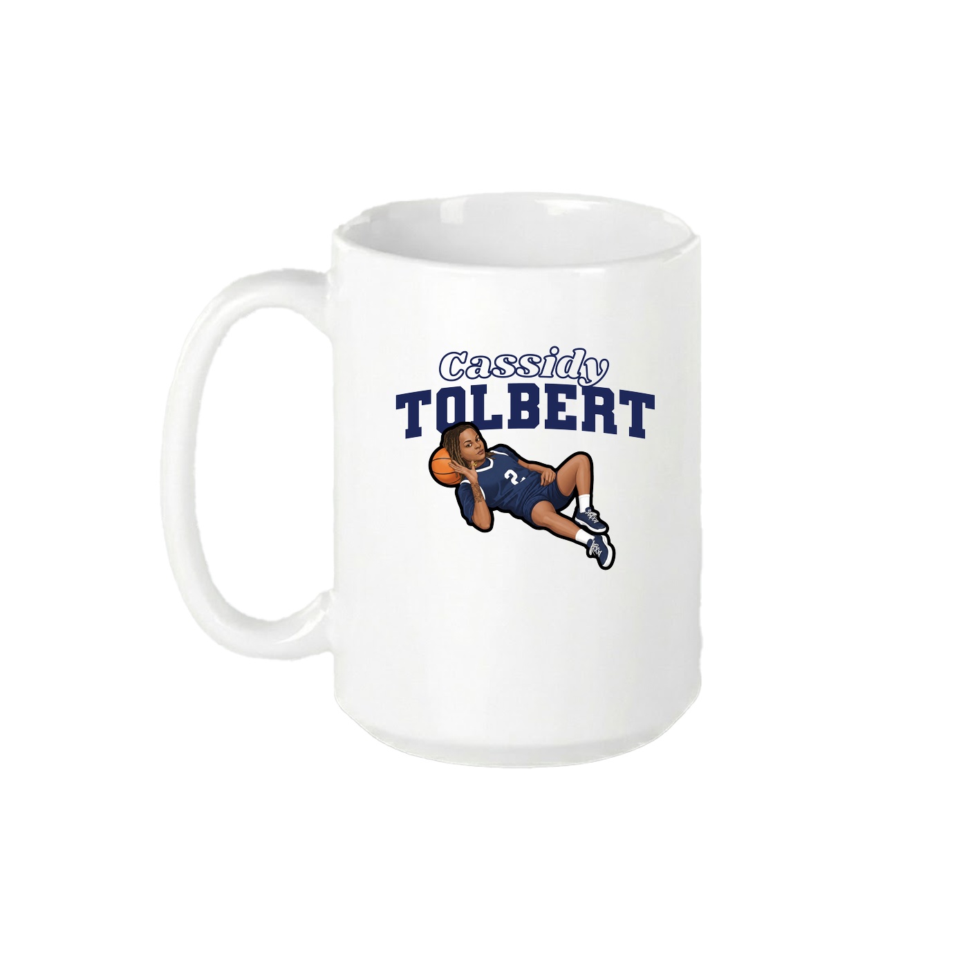 15oz Coffee Mug — Name Arch in White