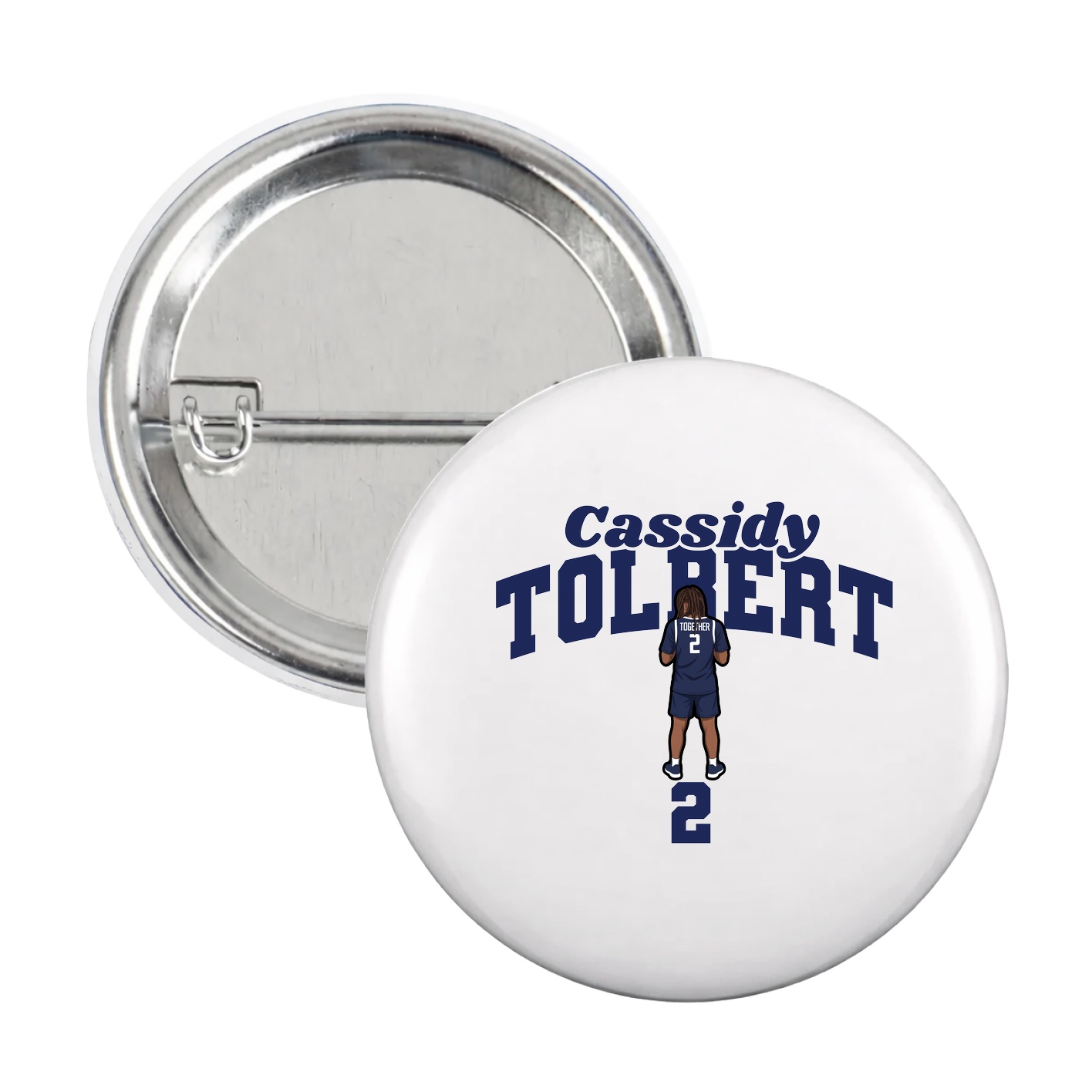 Game Day Button — Signature Arch in White