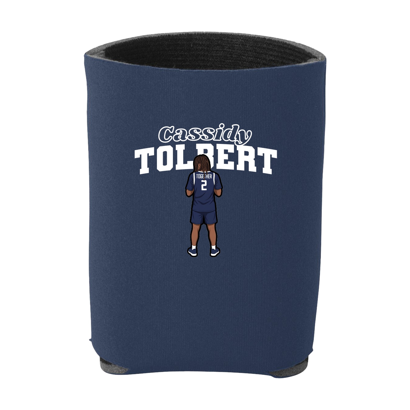 Can Holder — Name Arch in Navy