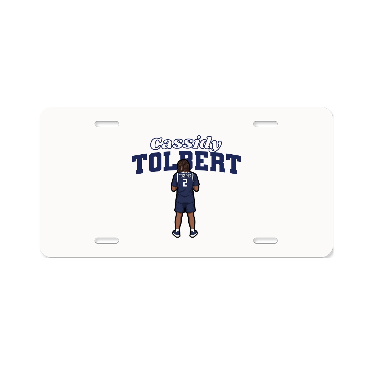 License Plate — Name Arch in Classic