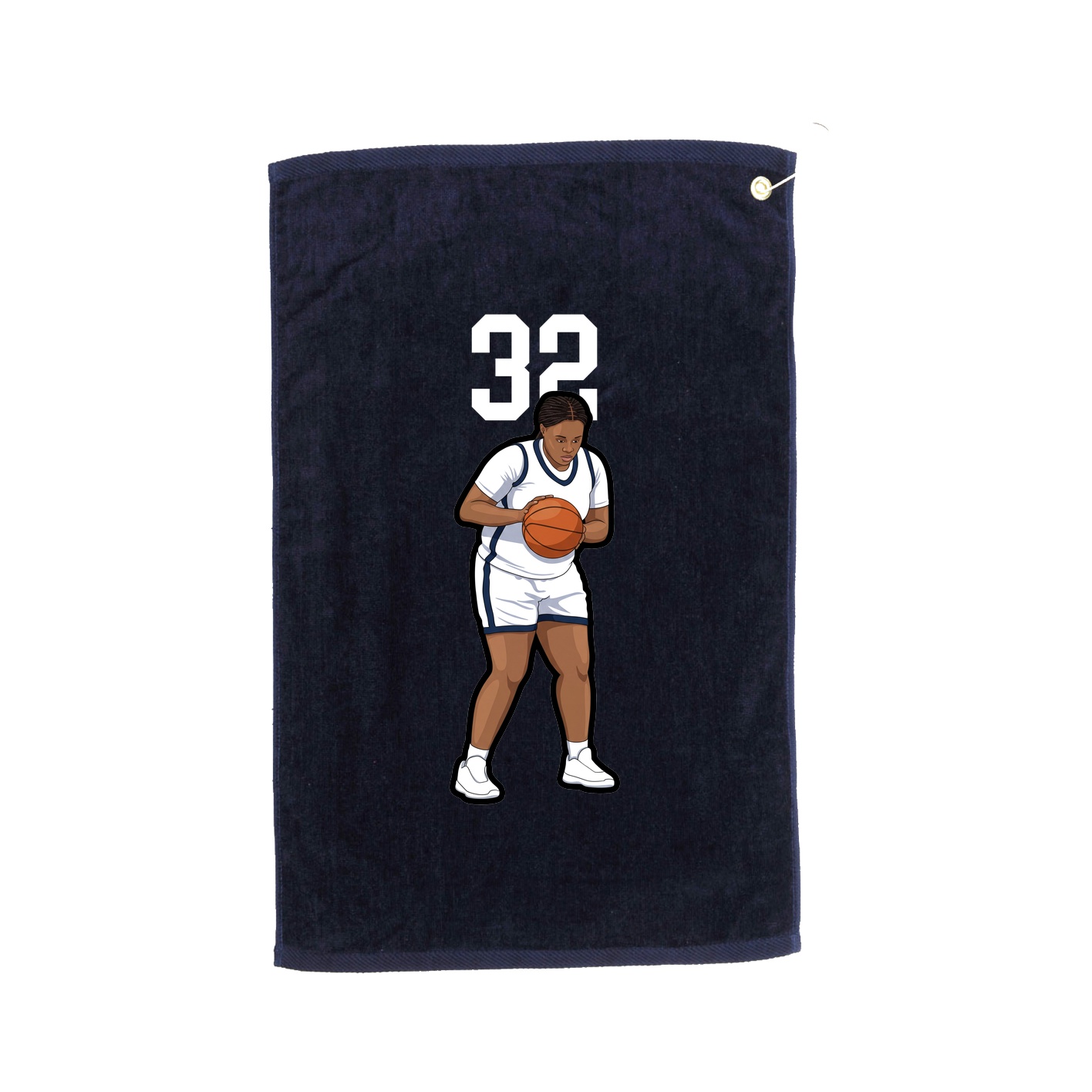 Golf Towel — Number Top in Navy