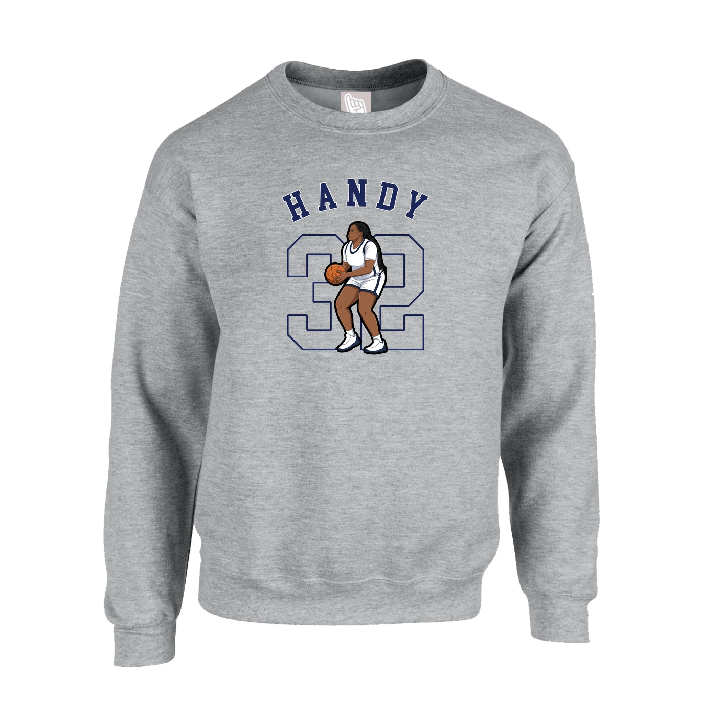 Fleece Crew — Shirsey Arch in Grey