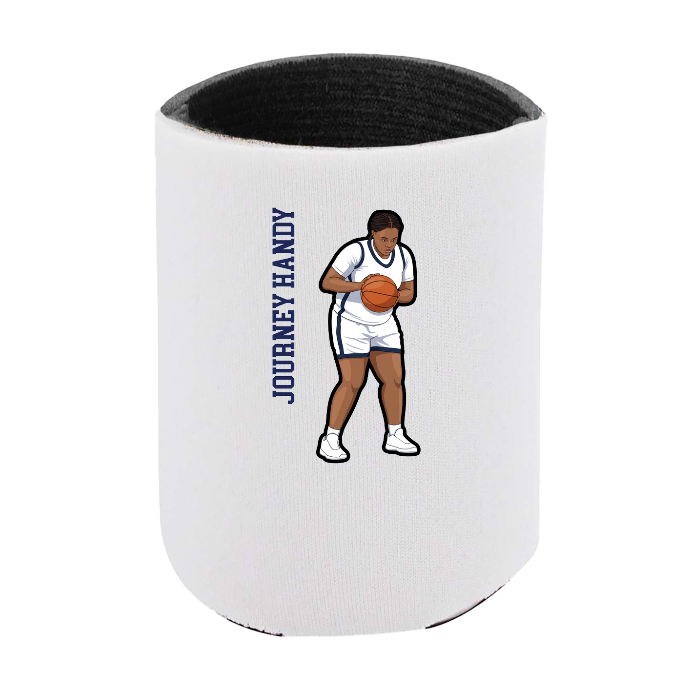 Can Holder — Name Vertical in White