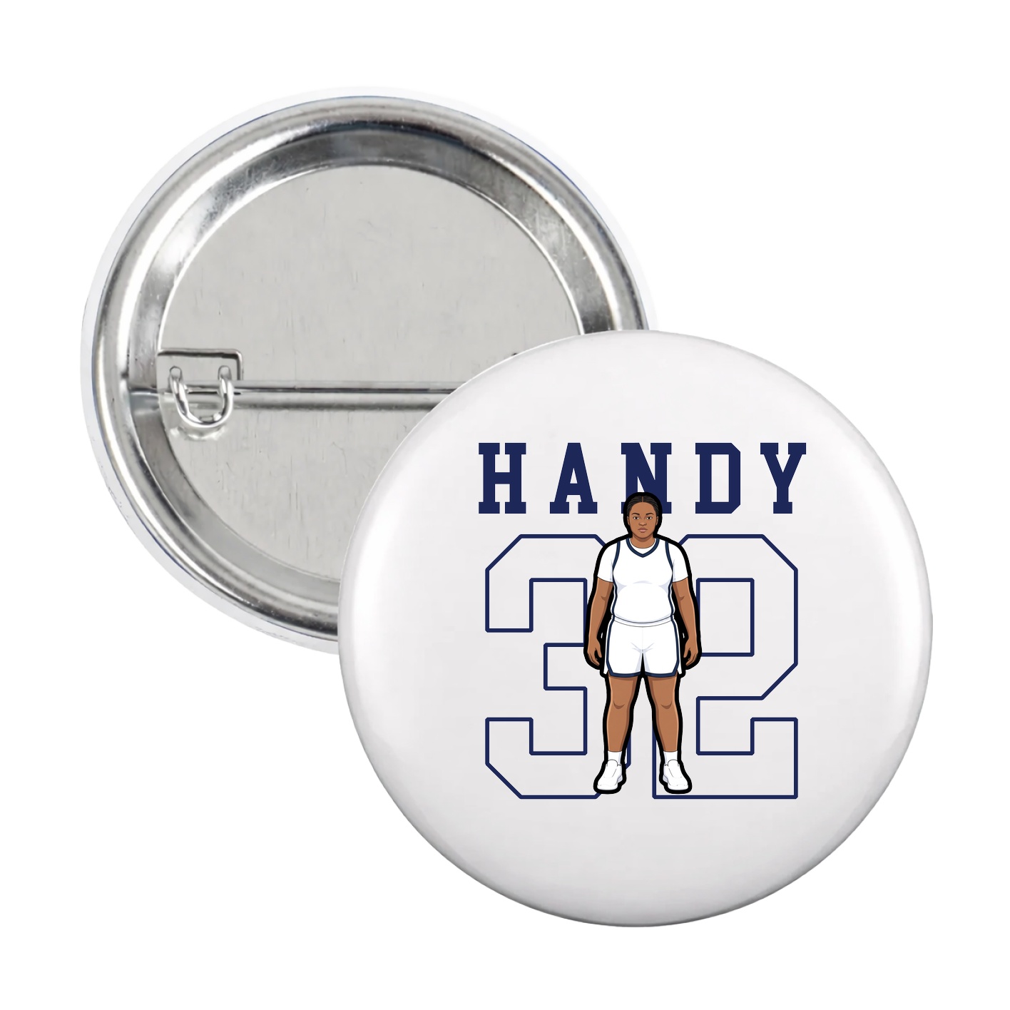 Game Day Button — Shirsey in White