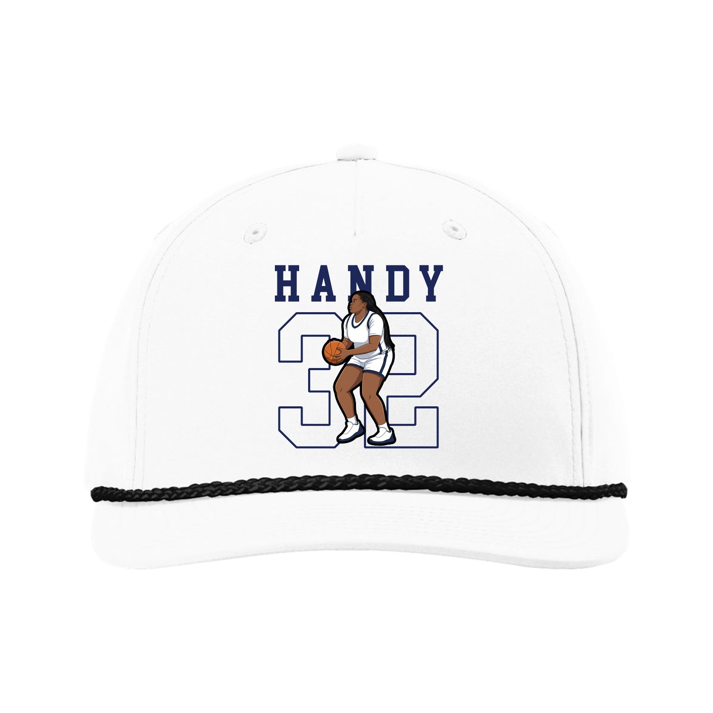 Five-Panel Classic Rope Cap — Shirsey in White