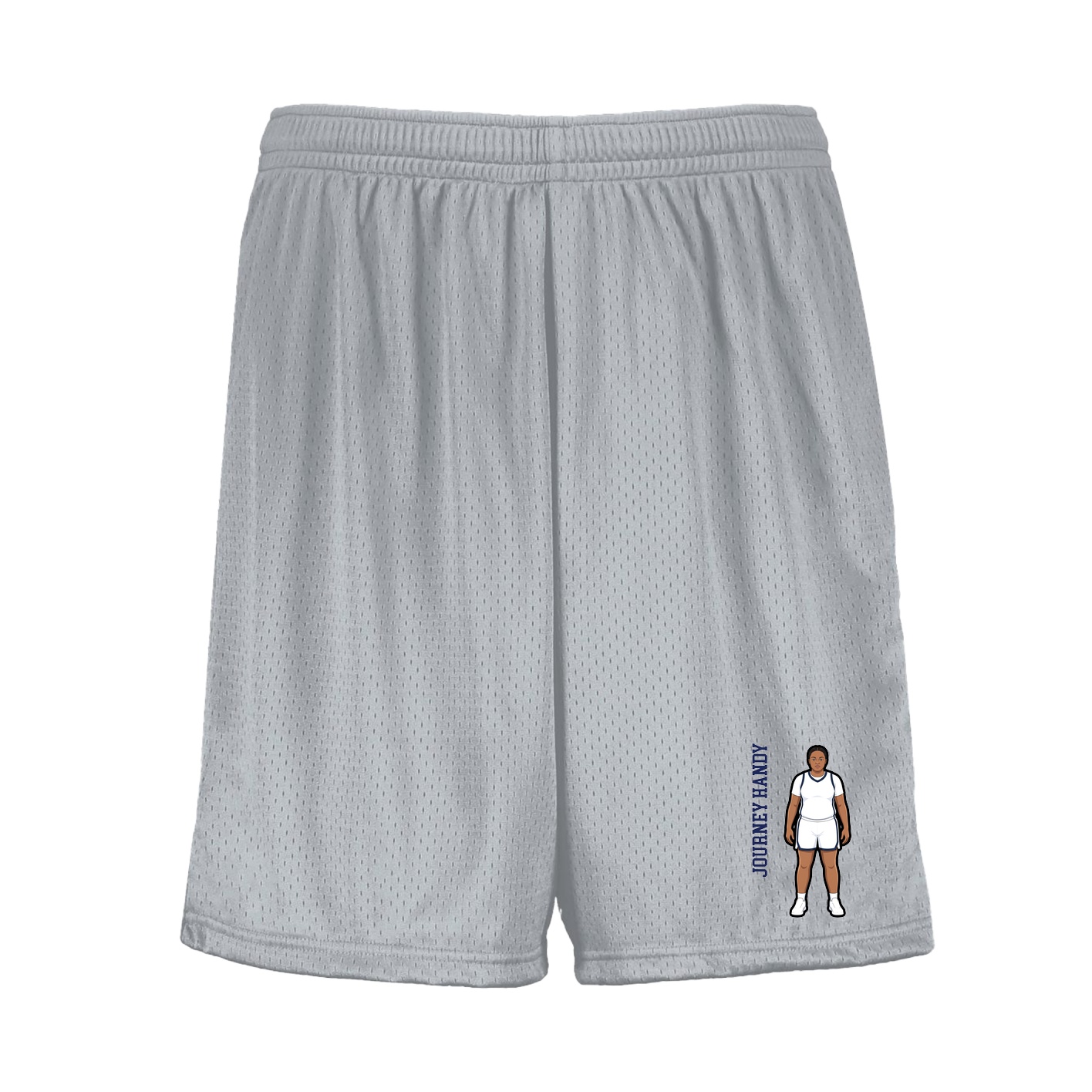 Shorts — Name Vertical in Silver