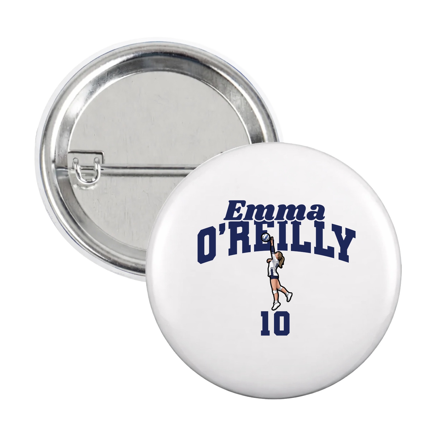 Game Day Button — Signature Arch in White