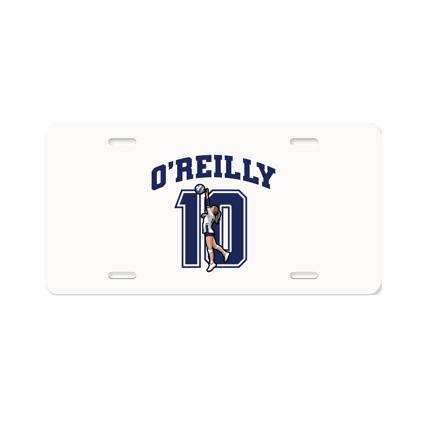 License Plate — Number in Classic