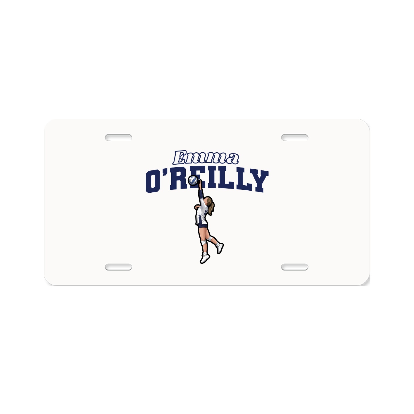 License Plate — Name Arch in Classic