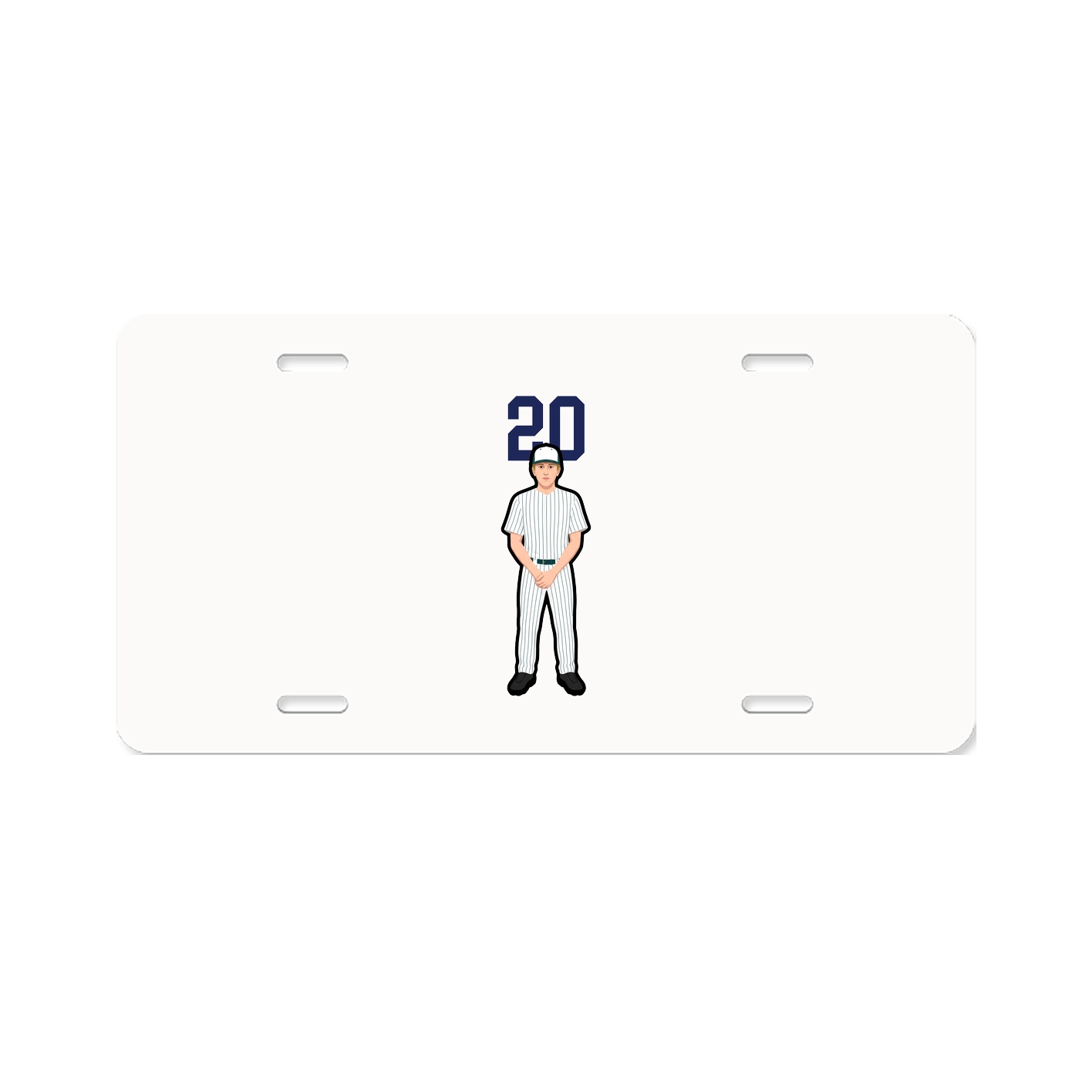 License Plate — Number Top in Classic