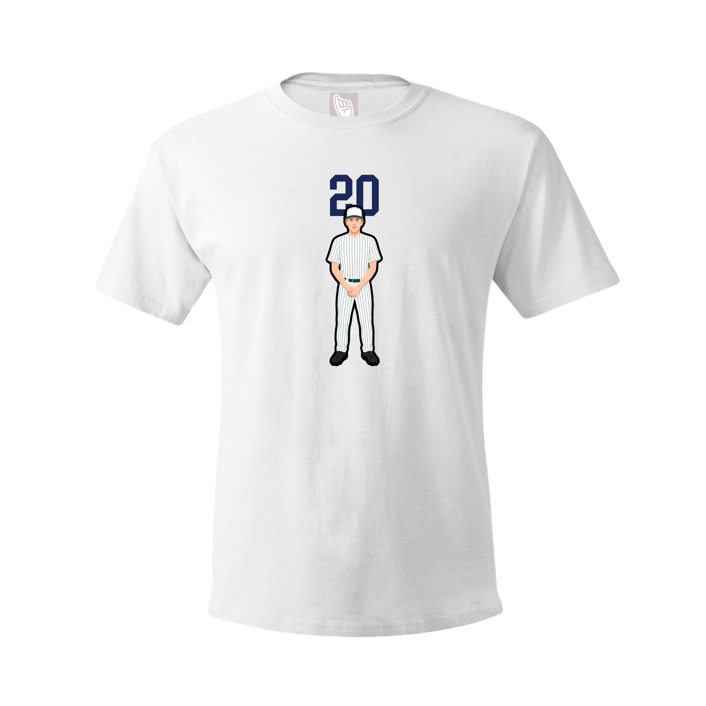Tee — Number Top in White