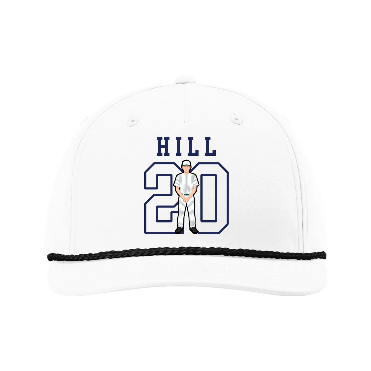 Five-Panel Classic Rope Cap — Shirsey in White