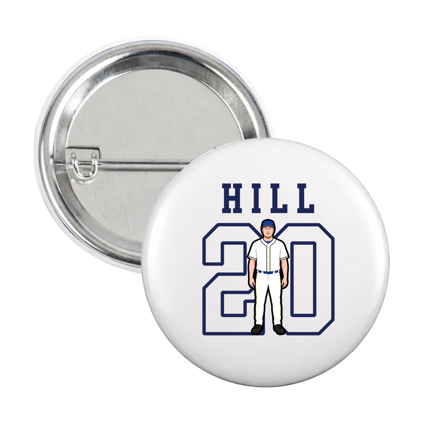 Game Day Button — Shirsey in White