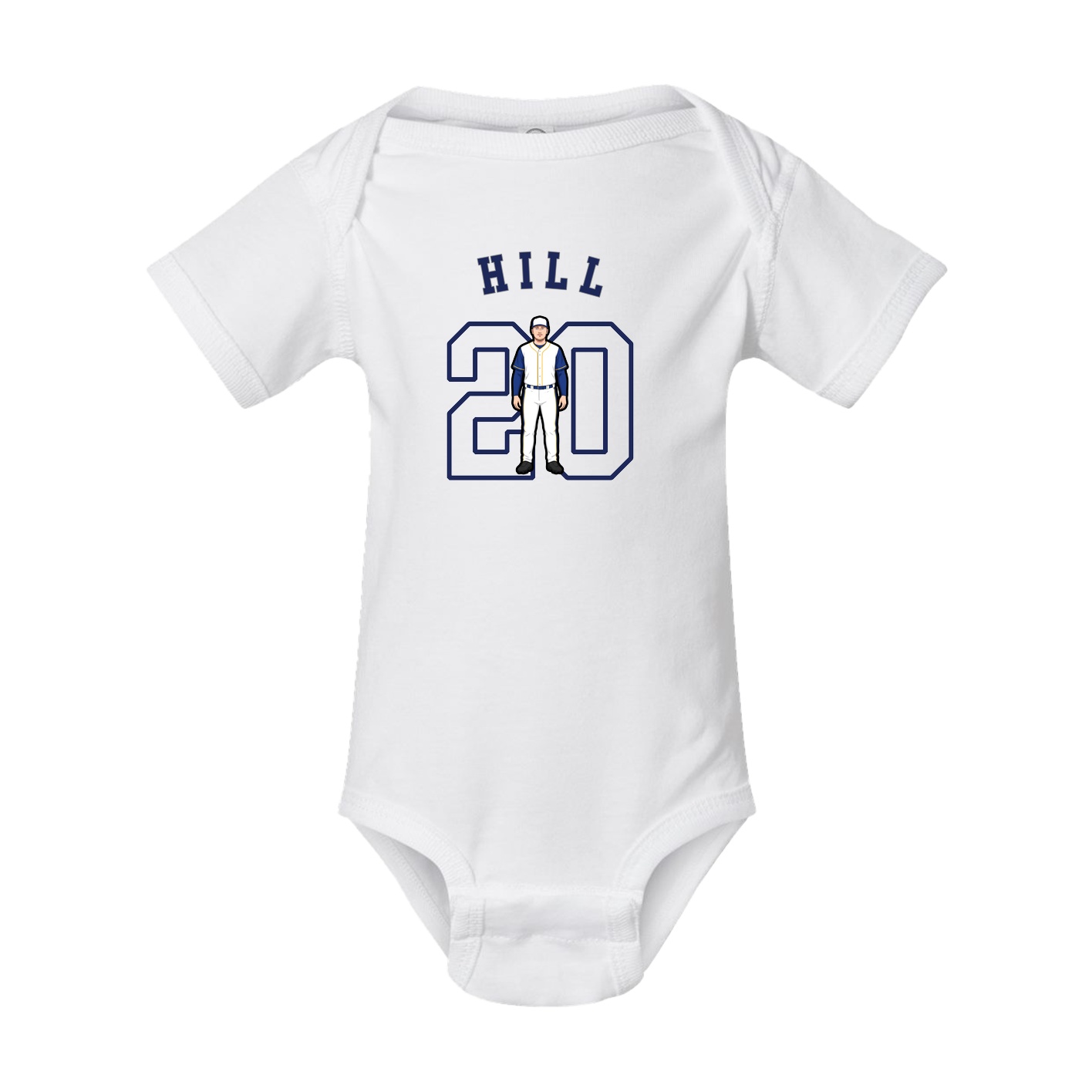 Baby Onesie — Shirsey Arch in White