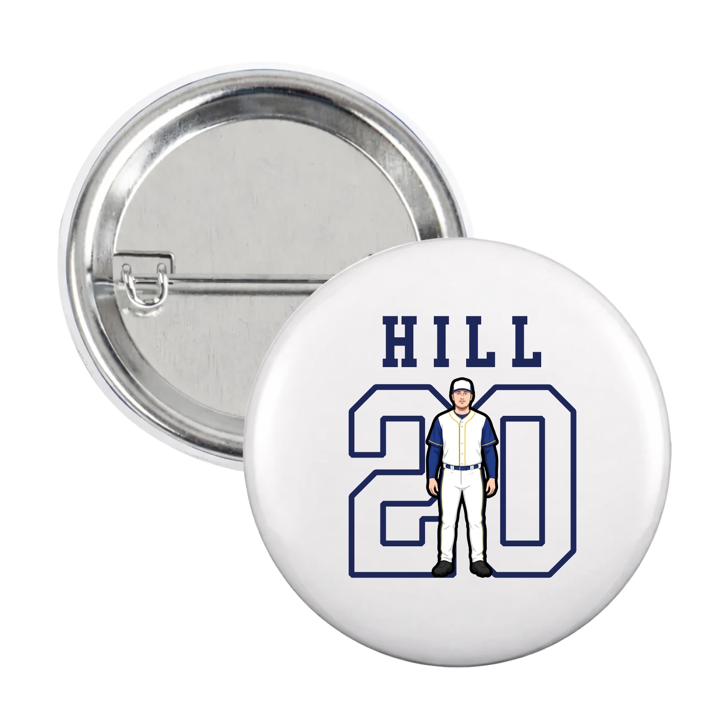 Game Day Button — Shirsey in White