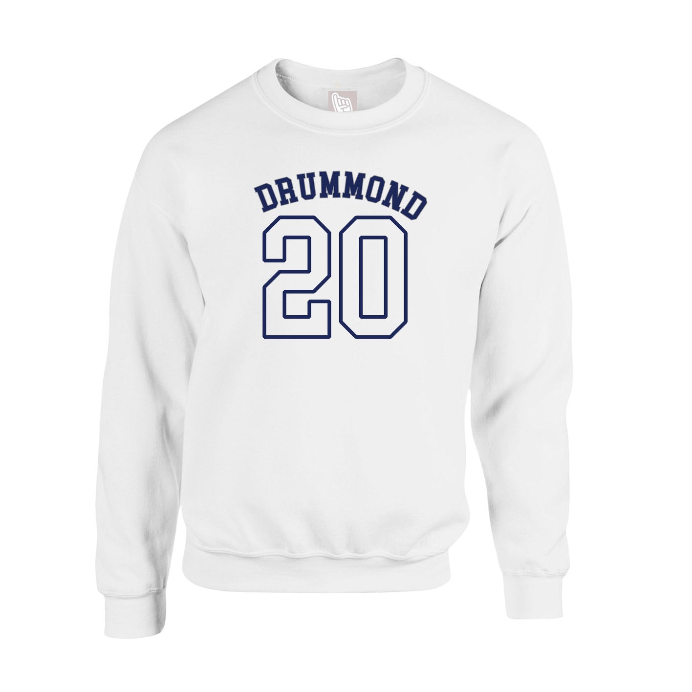 Fleece Crew — Shirsey Arch in White