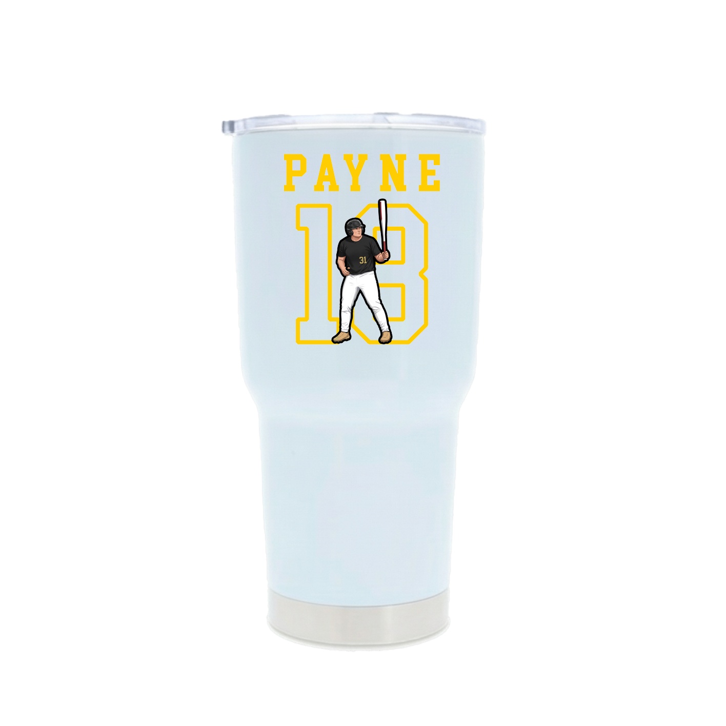 30oz Stainless Steel Tumbler — Shirsey in White