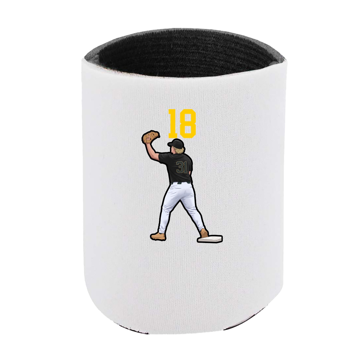 Can Holder — Number Top in White
